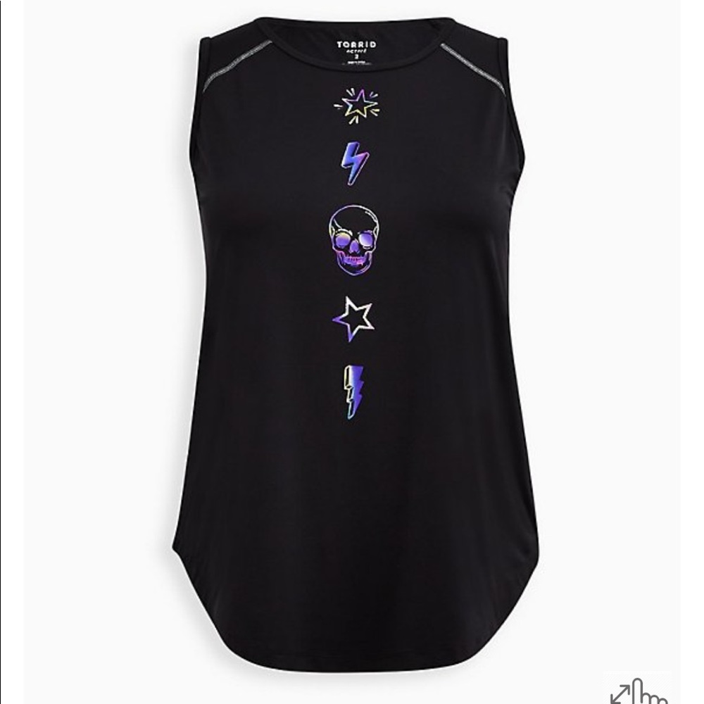 Sleeveless active tank
